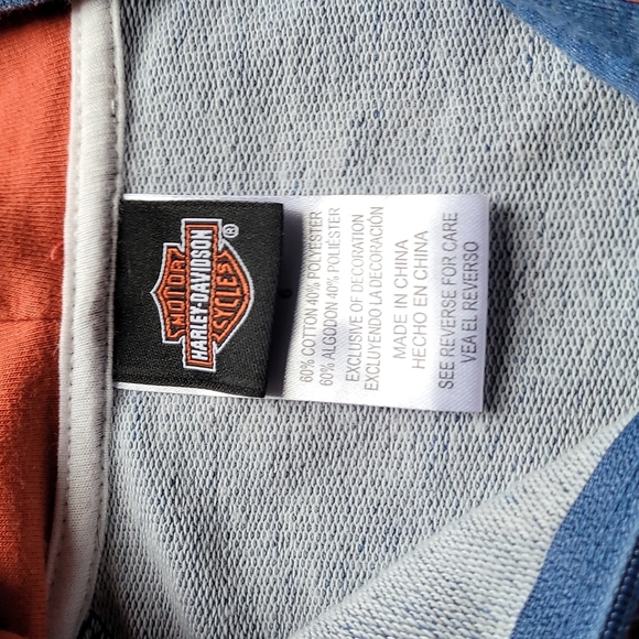 Harley Davidson NWOT Youth Zip Up Hooded Sweatshirt - Picture 3 of 6
